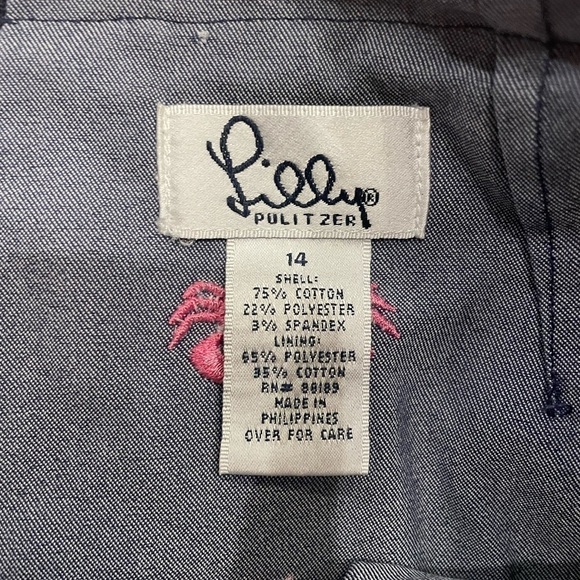 Lilly Pulitzer Girls Stretch Denim Skort - Picture 3 of 3